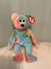 Ty Beanie Baby: Peace Bear 1996 - Multicolor