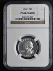 1962 Washington Quarter NGC PF68 Cameo #b