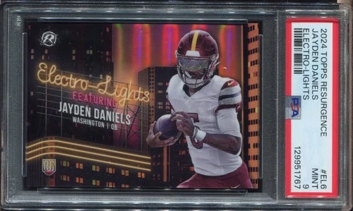 2024 Topps Resurgence Jayden Daniels Electro-Lights PSA 9 Case Hit Rookie
