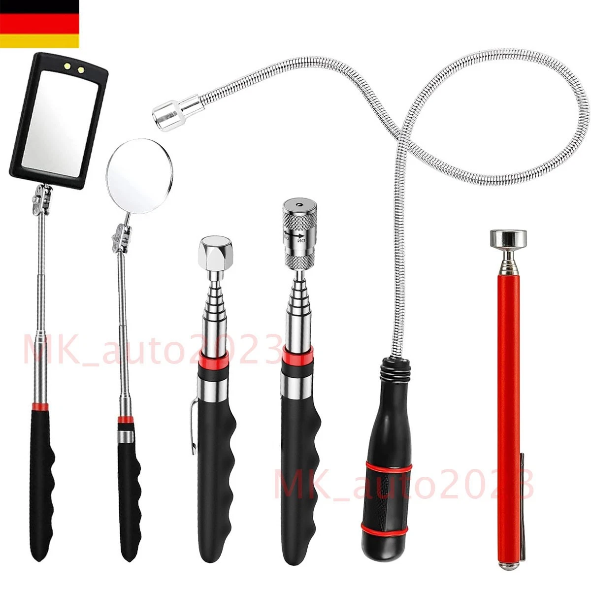 Asta Magnetica Telescopica – Pick Up Magnetico Con Magnete – Utensile Da Officina - Foto 2