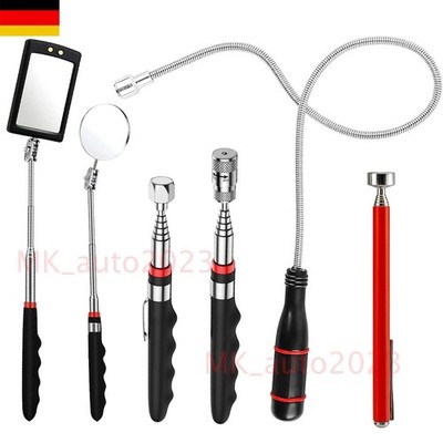 6Stk/SET MAGNETHEBER SATZ TELESKOP MAGNET WERKZEUG KFZ AUTO INSPEKTIONSSPIEGEL