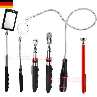 CP-AUTO 6Stk/SET MAGNETHEBER SATZ TELESKOP MAGNET WERKZEUG KFZ AUTO INSPEKTIONSSPIEGEL