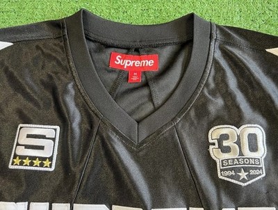 New Supreme Star Football Jersey Black FW24 Men Size Medium