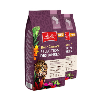 Melitta BellaCrema Selection des Jahres Kaffeebohnen, für Vollautomaten, im Set