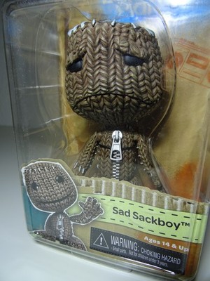 NECA Little Big Planet Sad Sackboy Figur Playstation