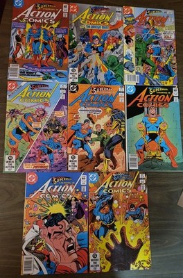 Action Comics 534-541 SET LOT Full Storyline; 2ond MOTU; High Grade 1982 DC