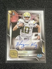 2025 Bowman U Chrome HAYNES KING #BCA-HK 1st White Auto /15 Georgia Tech SSP