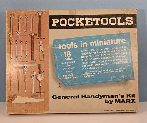 Vintage Marx Pocketools Toy Set