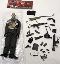 Elite Force Navy Seal Scar 12" Action Figure 1:6 Bbi Blue Box Complete Unused