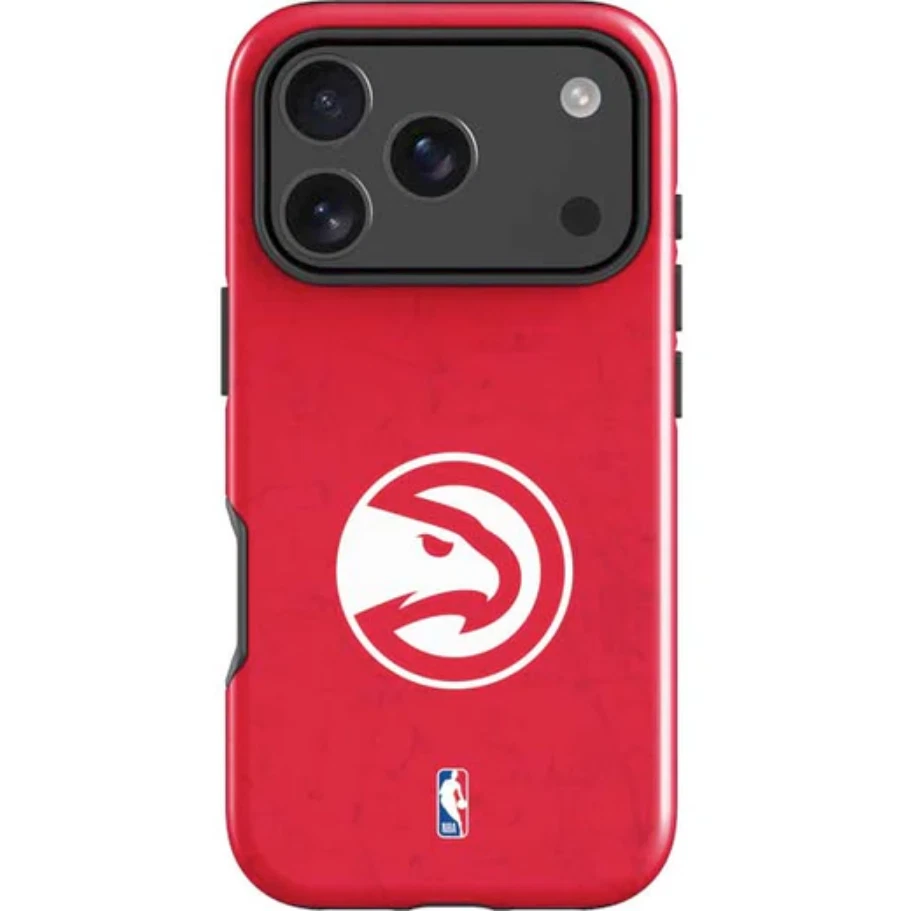 NBA Atlanta Hawks Distressed iPhone 13-17 Pro Max Impact Case