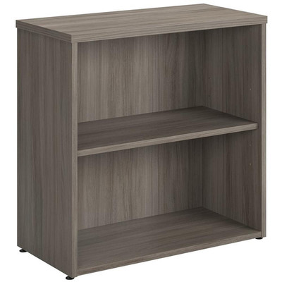 Sauder Affirm Engineered Wood 2-Shelf Bookcase in Hudson Elm/Brown