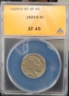 1929-D Buffalo Nickel EF45 ANACS