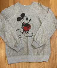 Vintage 80's Mickey Mouse Disney Casuals Sweatshirt Large Lightweight