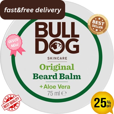 BULLDOG SKINCARE - Original Beard Balm For Condition & Light Hold 75g All Bear