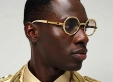 Luxury Sunglasses High quality Eyewear Marble Woody Metal Frame Miami Style New