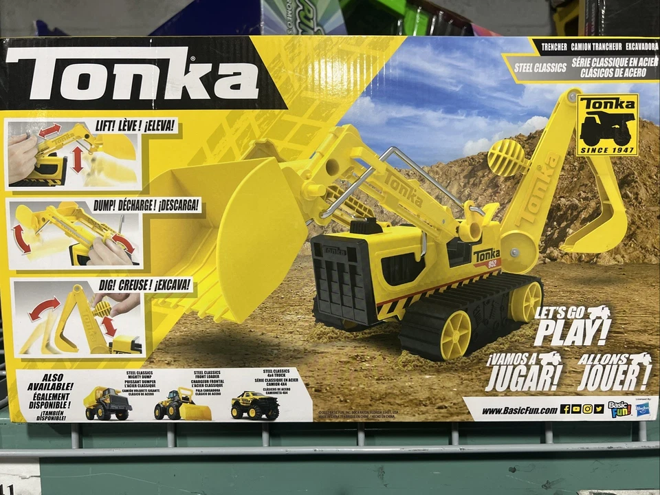 Tonka - Steel Classics Trencher Yellow and Black - Image 2 of 2