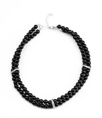 Paparazzi Put On Your Party Dress Black Necklace
