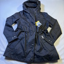 Hunter Black Waterproof Hooded Drawstring Anorak Jacket Size S