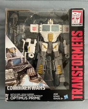 Transformers Combiner Wars Voyager Class White Optimus Prime Battle Core