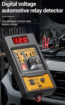 2026 Update ClearDisplay Digital Voltage Automotive Relay Tester for Car Repair