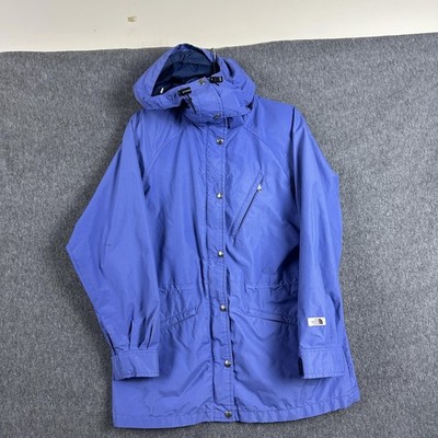 Vtg The North Face Jacket Womens Large Blue Gore-Tex Hooded Parka USA 80s