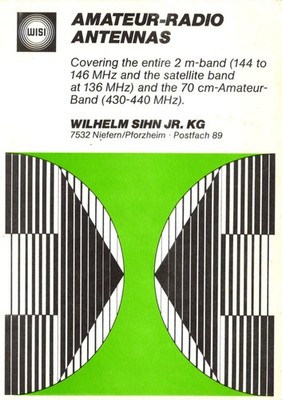Wisi Antennas Germany QSL Radio Postcard