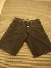 MARITHE FRANCOIS GIRBAUD BLACK DENIM BAGGY SHORT, SZ 32