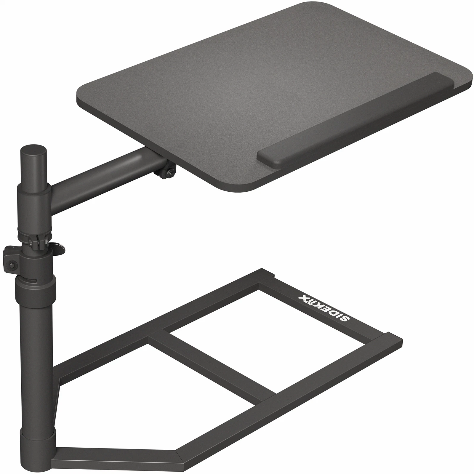 Sidekiix 20" x 13" Overbed Table with Under Mattress Support, Adjustable Tray