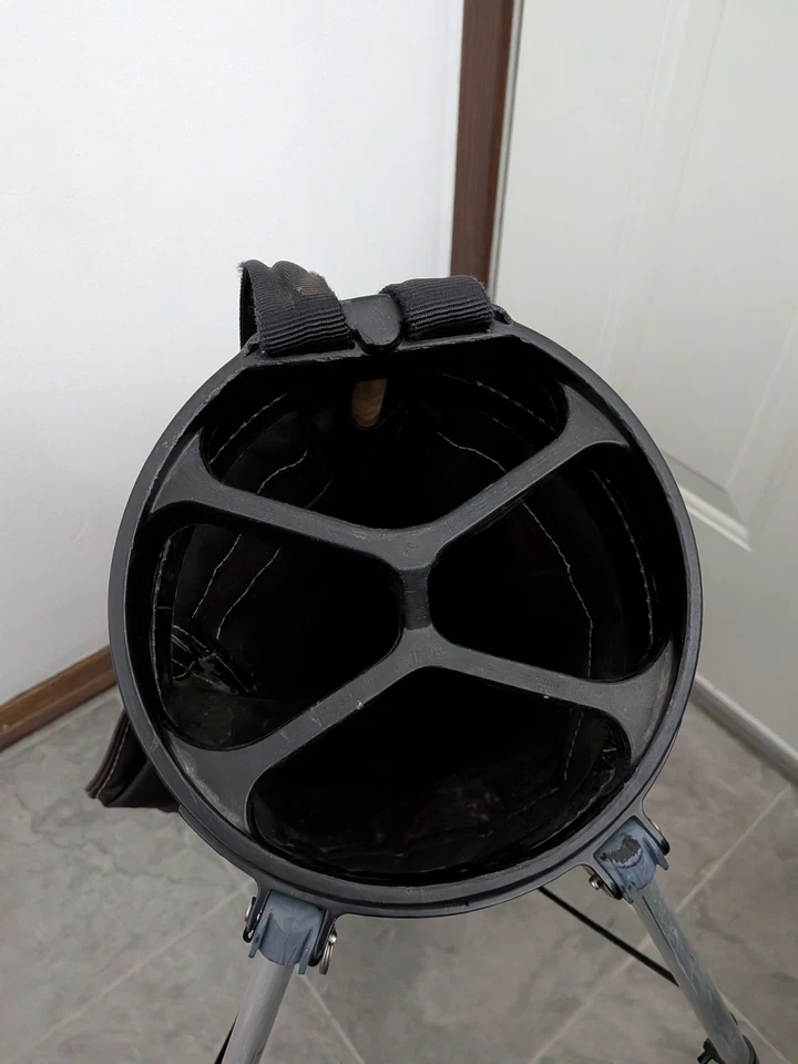 Bolsa de transporte de golf con correa trasera a cuadros roja Ping vintage Karsten 4 vías Foto 4 de 4