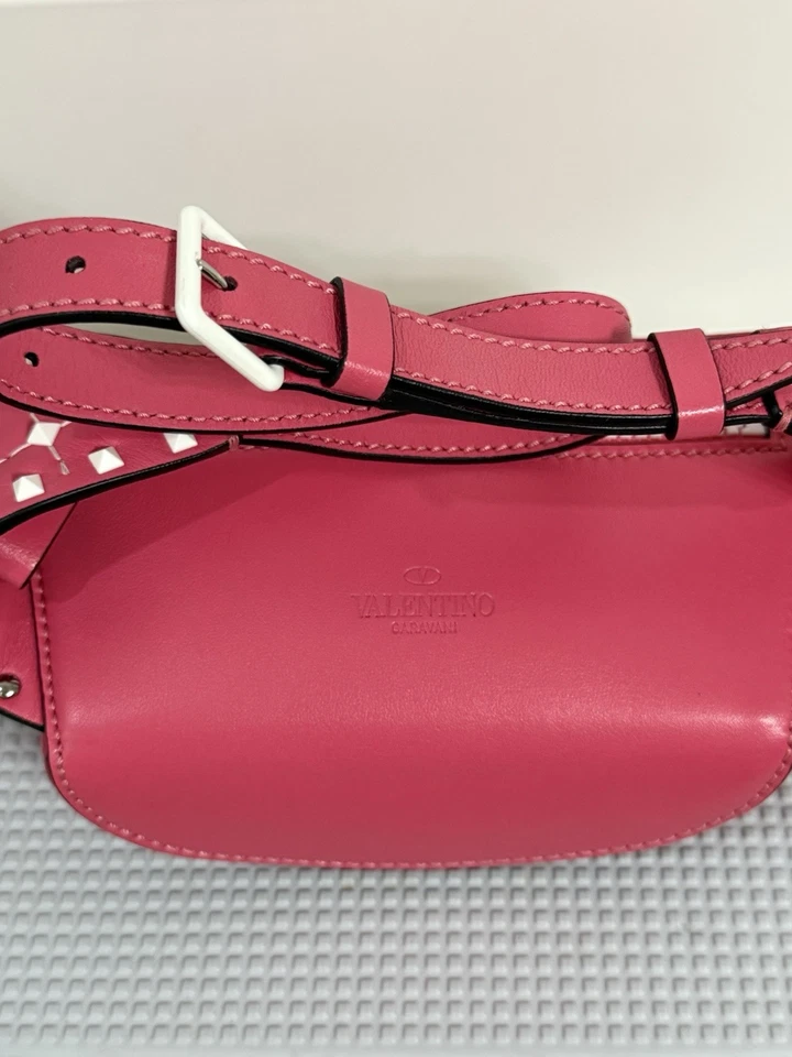 Bolso Cinturón Valentino Rockstud Azul Denim Foto 3 de 3