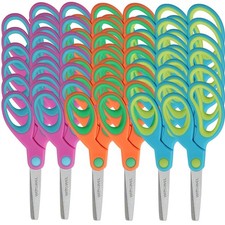 Kids Scissors Bulk, 36 Pack Safety Blunt Tip Student Scissors, 5   Student Sc...