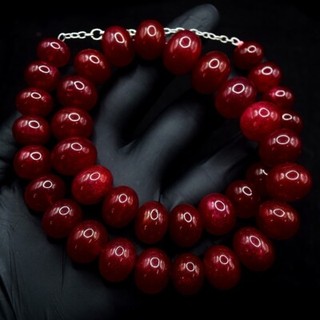 Awesome Massive Red Ruby Round Shape 607.00 Cts Necklace Jewelery VK 31 E594