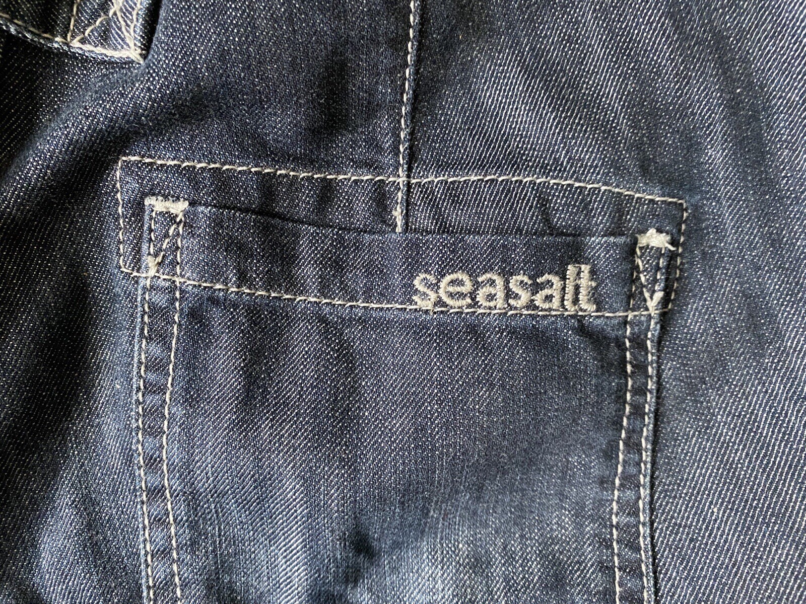 Seasalt 3/4 cropped trousers jeans size 8 Kiriden organic capri denim