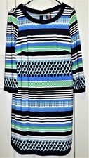 Vince Camuto 12 Multicolor 3/4 Sleeve Sheath Dress