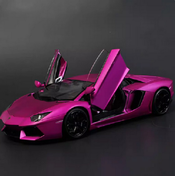 Welly 1:18 Lamborghini Aventador LP700-4 Racing Diecast Model Car Purple IN BOX