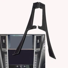 Real Carbon Fiber Interior Console Air AC Vent Panel Cover Trim Fits 14-22 Q50