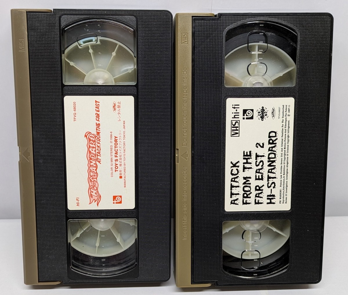 Hi-Standard - Attack From The Far East 1 & 2 / Japan Lot 2 VHS