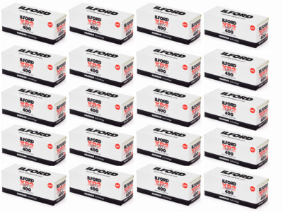 20 Rolls Ilford XP2 Super 400 120 Black & White Negative Film, FRESH DATE  