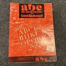 ABC of Lettering By Carl Holmes 34 Calligraphy Book Learning Vintage