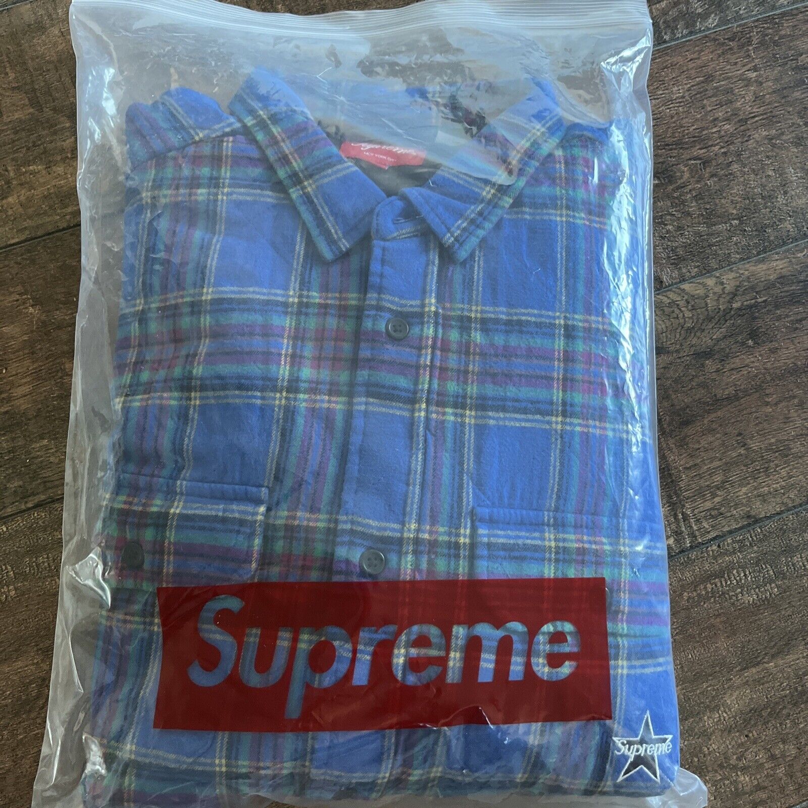 Supreme Quilted Plaid Flannel Shirt - Size XL (FW21) | eBay