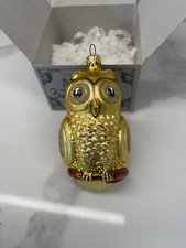Kurt Adler Polonaise Owl Christmas Ornament Tree Decoration Komozja NEW