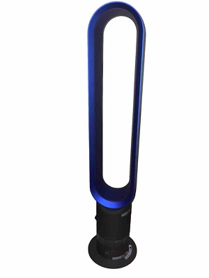 Dyson Am07 großer kühler Lüfter blau mit weißer Fernbedienung