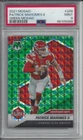 2021 Panini Mosaic Green Mosaic #288 Patrick Mahomes - PSA 9