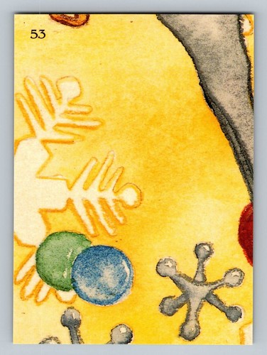 1908 Europe 1995 TCM Santa Around the World: Santa & Snowflakes #53 Card - Picture 2 of 2