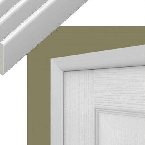 Door Frame Kit 45mm Edge Strips Plastic Architrave Trim for Door