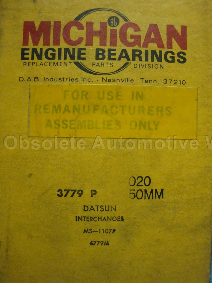 Compatível com Datsun 1171 1237 1288 1397 1488 B110 210 310 conjunto de rolamentos principais 020 1971-1982 - Imagem 2 de 2