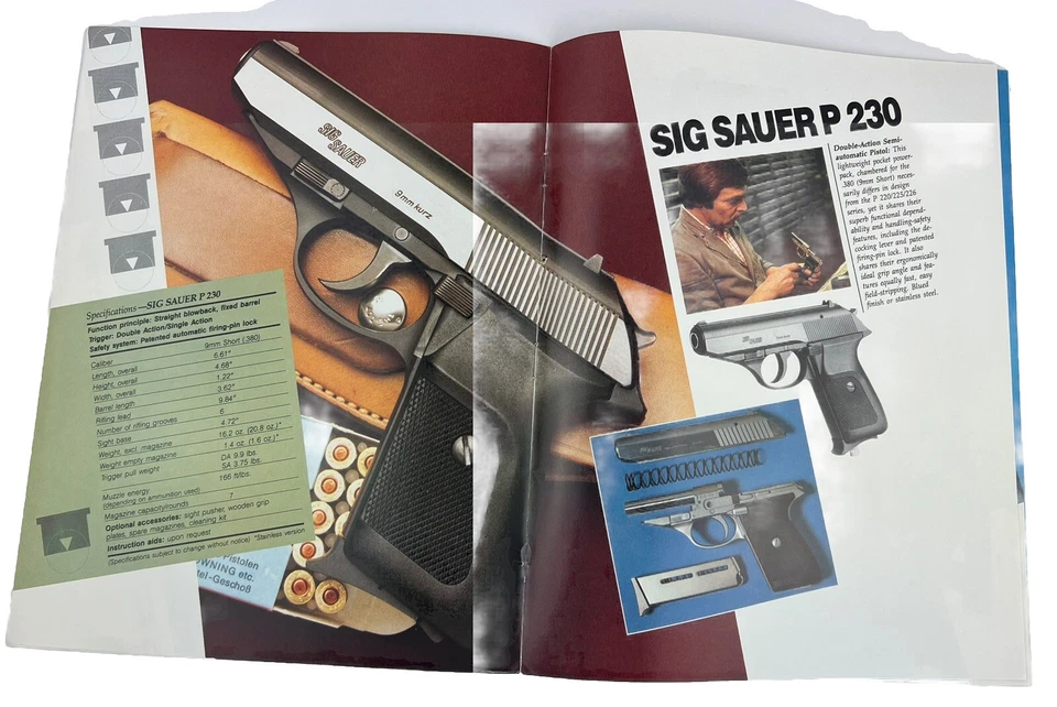 1985 Sig Arms catalog 12 Pages Some Poster Potential EXC - Image 4 of 4
