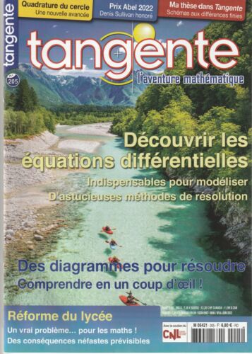 Revue Tangente n°205 mai 2022 Découvrir les équations différentielles - Photo 1/1