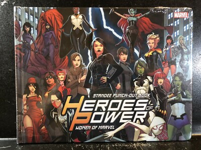 Heroes of Power Women of Marvel Standee Punch-Out Book (Hardcover) New Sealed