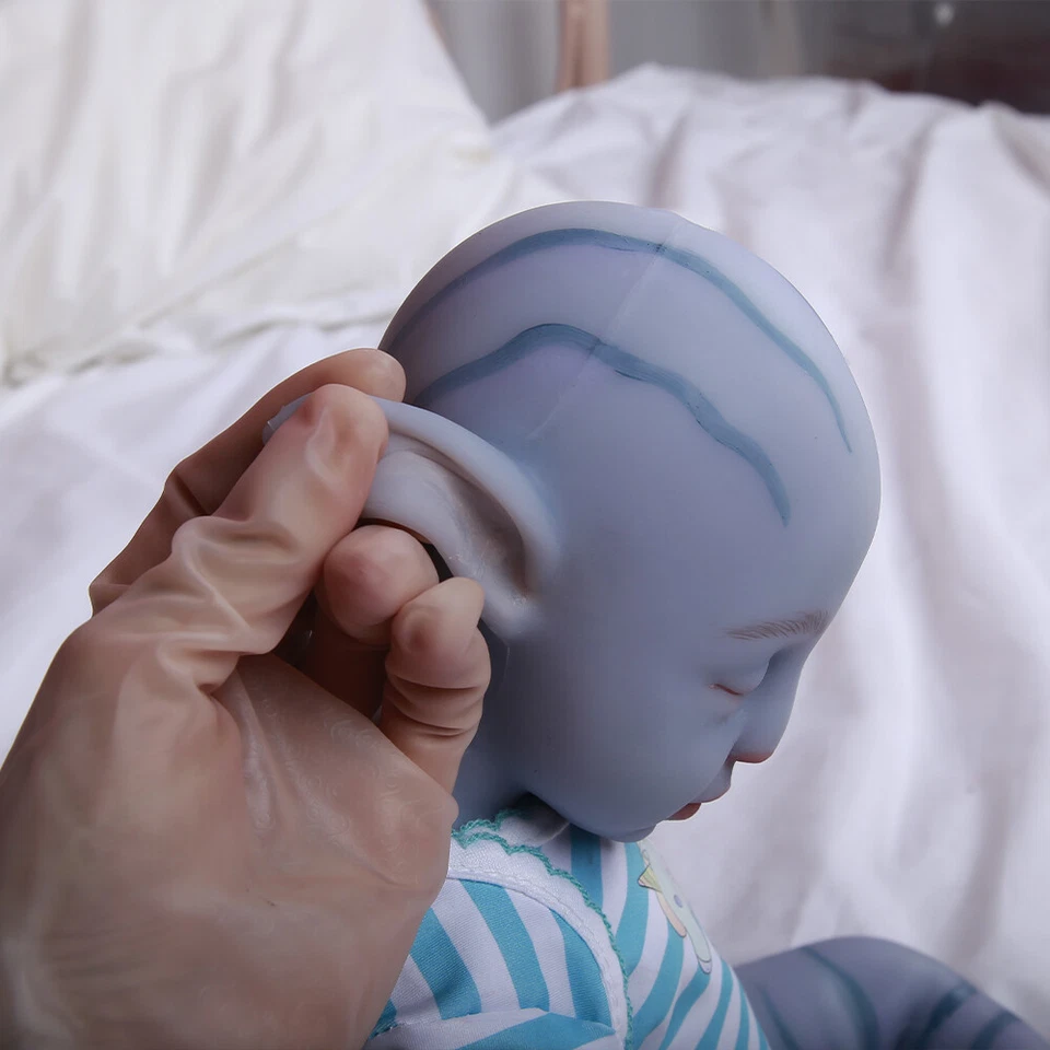 Xmas Gifts Silicone Dolls Avatar Baby Dolls 18.5" Reborn Boy Dolls Cute Baby US - Image 4 of 4